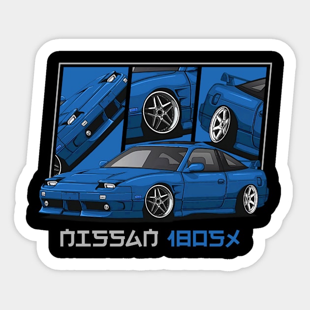 Nissan 180SX JDM Car Sticker by T-JD